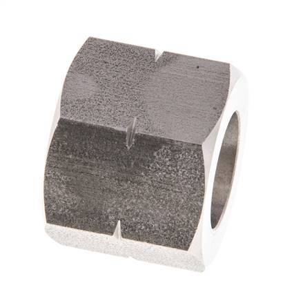 6/9/13mm (G1/2'' LH) Edelstahl-Überwurfmutter L20mm