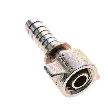 15 mm & G3/4'' Stahl / Temperguss Schlauchtülle mit Innengewinde Sicherheitsmanschetten DIN 8537/20033