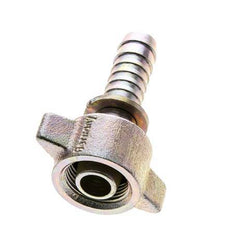 15 mm & G3/4'' Stahl / Temperguss Schlauchtülle mit Innengewinde Sicherheitsmanschetten DIN 8537/20033