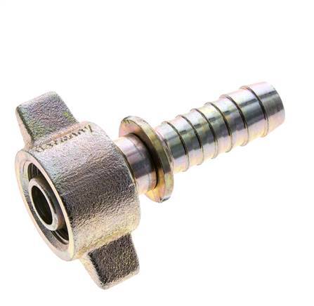 15 mm & G3/4'' Stahl / Temperguss Schlauchtülle mit Innengewinde Sicherheitsmanschetten DIN 8537/20033