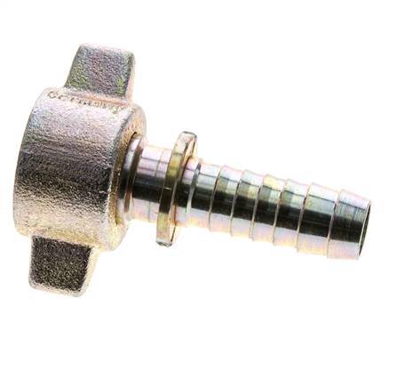 15 mm & G3/4'' Stahl / Temperguss Schlauchtülle mit Innengewinde Sicherheitsmanschetten DIN 8537/20033