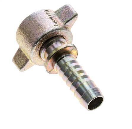 15 mm & G3/4'' Stahl / Temperguss Schlauchtülle mit Innengewinde Sicherheitsmanschetten DIN 8537/20033