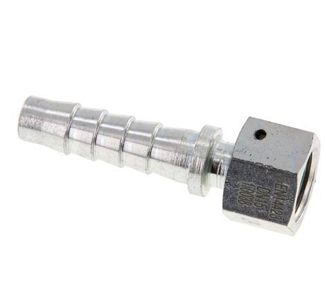 13x25 mm & G1/2'' verzinkte Stahlschlauchsäule mit Überwurfmutter DIN EN 14423 / DIN 2826