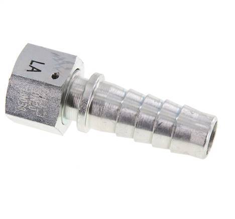 19x33 mm & G3/4'' verzinkte Stahlschlauchsäule mit Überwurfmutter DIN EN 14423 / DIN 2826