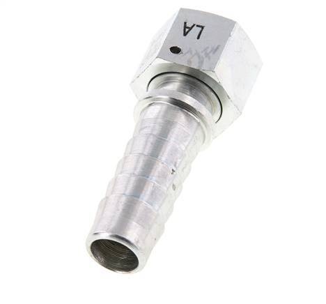 19x33 mm & G3/4'' verzinkte Stahlschlauchsäule mit Überwurfmutter DIN EN 14423 / DIN 2826
