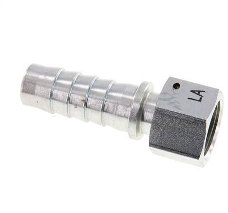 19x33 mm & G3/4'' verzinkte Stahlschlauchsäule mit Überwurfmutter DIN EN 14423 / DIN 2826