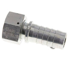 25x40 mm & G1'' verzinkte Stahlschlauchsäule mit Überwurfmutter DIN EN 14423 / DIN 2826