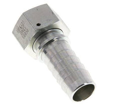 25x40 mm & G1'' verzinkte Stahlschlauchsäule mit Überwurfmutter DIN EN 14423 / DIN 2826