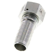 25x40 mm & G1'' verzinkte Stahlschlauchsäule mit Überwurfmutter DIN EN 14423 / DIN 2826