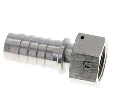 25x40 mm & G1'' verzinkte Stahlschlauchsäule mit Überwurfmutter DIN EN 14423 / DIN 2826