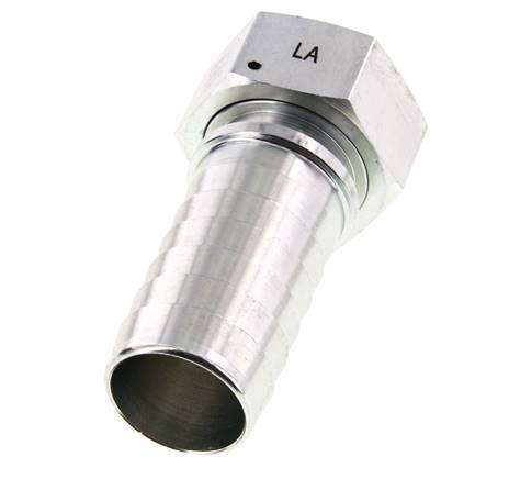 38x54 mm & G1-1/2'' zink plated Steel Hose Pillar with Union Nut DIN EN 14423 / DIN 2826
