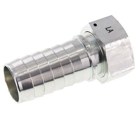 38x54 mm & G1-1/2'' zink plated Steel Hose Pillar with Union Nut DIN EN 14423 / DIN 2826