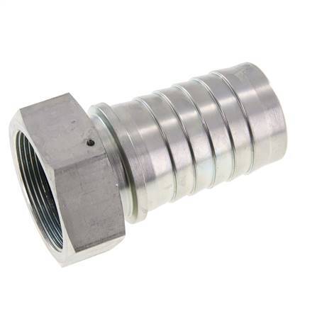 50x68 mm & G2'' verzinkte Stahlschlauchsäule mit Überwurfmutter DIN EN 14423 / DIN 2826