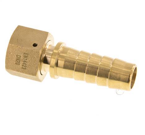 19x33 mm & G3/4'' Brass Hose Pillar with Union Nut DIN EN 14423 / DIN 2826