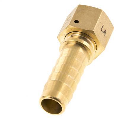 19x33 mm & G3/4'' Messing-Schlauchsäule mit Überwurfmutter DIN EN 14423 / DIN 2826
