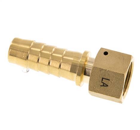 19x33 mm & G3/4'' Messing-Schlauchsäule mit Überwurfmutter DIN EN 14423 / DIN 2826