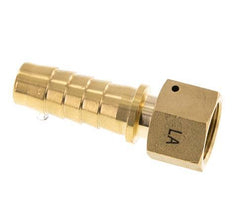 19x33 mm & G3/4'' Messing-Schlauchsäule mit Überwurfmutter DIN EN 14423 / DIN 2826