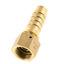 19x33 mm & G3/4'' Messing-Schlauchsäule mit Überwurfmutter DIN EN 14423 / DIN 2826