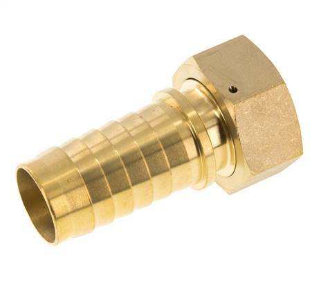 32x48 mm & G1-1/4'' Messing-Schlauchsäule mit Überwurfmutter DIN EN 14423 / DIN 2826