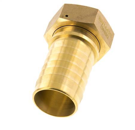 50x68 mm & G2'' Messing-Schlauchsäule mit Überwurfmutter DIN EN 14423 / DIN 2826