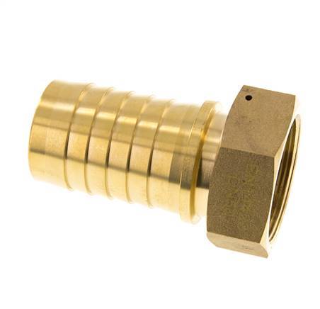 50x68 mm & G2'' Messing-Schlauchsäule mit Überwurfmutter DIN EN 14423 / DIN 2826
