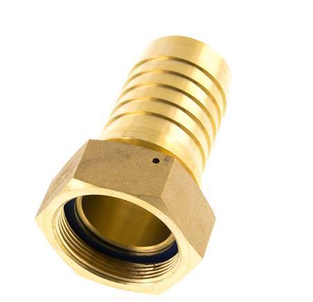 50x68 mm & G2'' Messing-Schlauchsäule mit Überwurfmutter DIN EN 14423 / DIN 2826