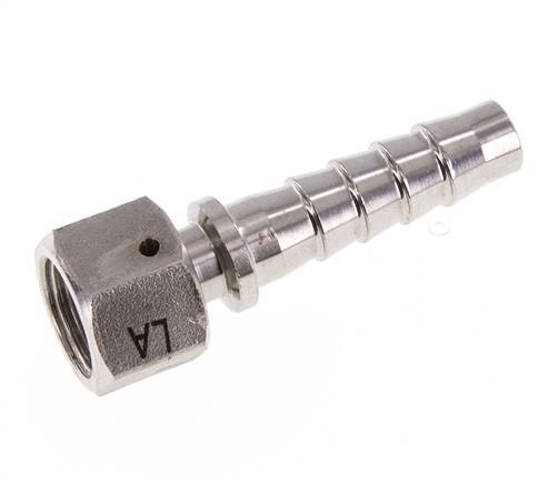 13x25 mm & G1/2'' Edelstahl 1.4301 Schlauchsäule mit Überwurfmutter DIN EN 14423 / DIN 2826