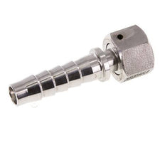 13x25 mm & G1/2'' Edelstahl 1.4301 Schlauchsäule mit Überwurfmutter DIN EN 14423 / DIN 2826