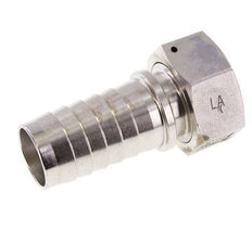 32x48 mm & G1-1/4'' Edelstahl 1.4301 Schlauchsäule mit Überwurfmutter DIN EN 14423 / DIN 2826