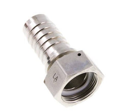 32x48 mm & G1-1/4'' Edelstahl 1.4301 Schlauchsäule mit Überwurfmutter DIN EN 14423 / DIN 2826