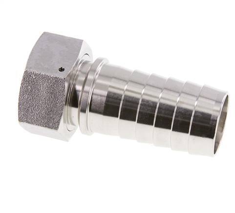 38x54 mm & G1-1/2'' Edelstahl 1.4301 Schlauchsäule mit Überwurfmutter DIN EN 14423 / DIN 2826