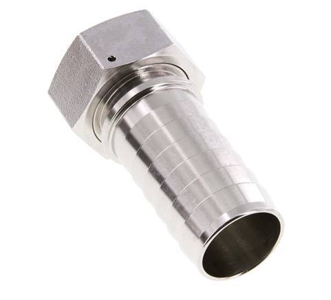 38x54 mm & G1-1/2'' Edelstahl 1.4301 Schlauchsäule mit Überwurfmutter DIN EN 14423 / DIN 2826