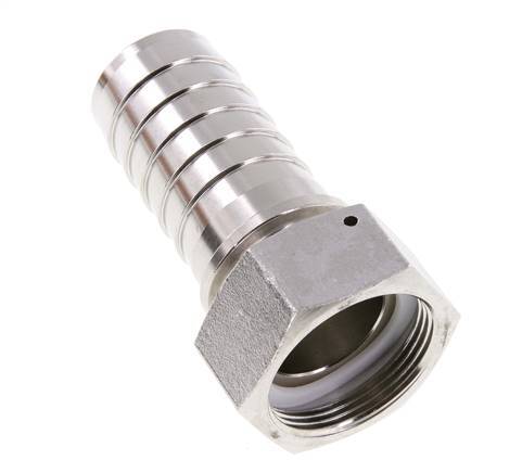 38x54 mm & G1-1/2'' Edelstahl 1.4301 Schlauchsäule mit Überwurfmutter DIN EN 14423 / DIN 2826