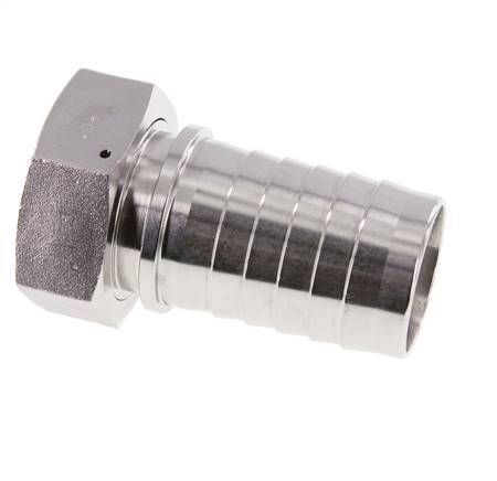 50x68 mm & G2'' Edelstahl 1.4301 Schlauchsäule mit Überwurfmutter DIN EN 14423 / DIN 2826