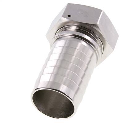 50x68 mm & G2'' Edelstahl 1.4301 Schlauchsäule mit Überwurfmutter DIN EN 14423 / DIN 2826