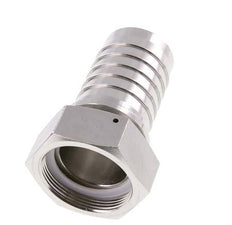 50x68 mm & G2'' Edelstahl 1.4301 Schlauchsäule mit Überwurfmutter DIN EN 14423 / DIN 2826