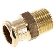 Pressfitting - 15mm Innengewinde & R 1/2'' Außengewinde - Kupferlegierung