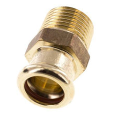 Pressfitting - 15mm Innengewinde & R 1/2'' Außengewinde - Kupferlegierung