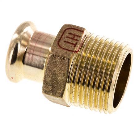 Pressfitting - 15mm Innengewinde & R 3/4'' Außengewinde - Kupferlegierung