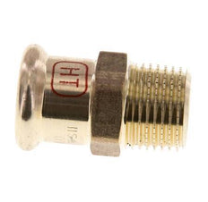 Pressfitting - 18mm Innengewinde & R 1/2'' Außengewinde - Kupferlegierung