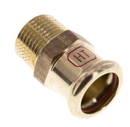 Pressfitting - 18mm Innengewinde & R 1/2'' Außengewinde - Kupferlegierung