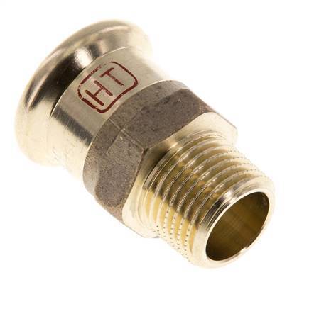 Pressfitting - 22mm Innengewinde & R 1/2'' Außengewinde - Kupferlegierung