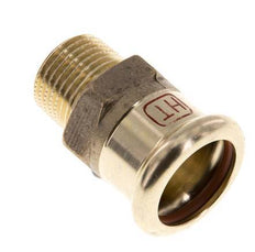 Pressfitting - 22mm Innengewinde & R 1/2'' Außengewinde - Kupferlegierung