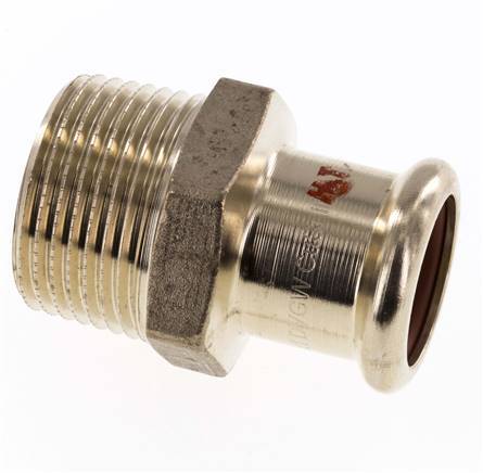 Pressfitting - 22mm Innengewinde & R 1'' Außengewinde - Kupferlegierung