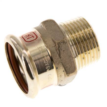 Pressfitting - 35mm Innengewinde & R 1'' Außengewinde - Kupferlegierung