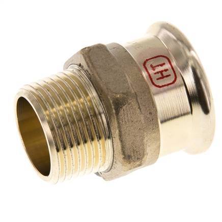 Pressfitting - 35mm Innengewinde & R 1'' Außengewinde - Kupferlegierung
