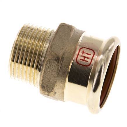 Pressfitting - 35mm Innengewinde & R 1'' Außengewinde - Kupferlegierung