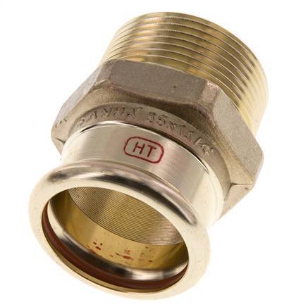 Pressfitting - 35mm Innengewinde & R 1-1/4'' Außengewinde - Kupferlegierung