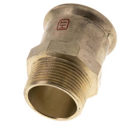 Pressfitting - 42mm Innengewinde & R 1-1/4'' Außengewinde - Kupferlegierung