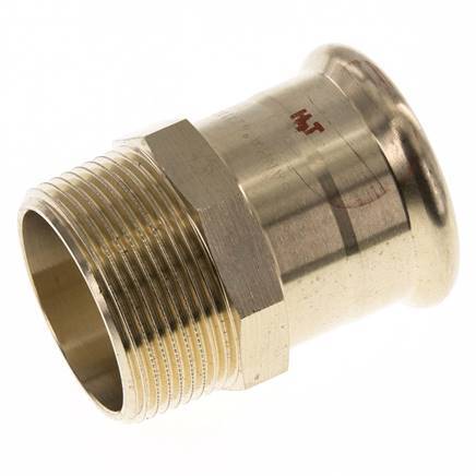 Pressfitting - 42mm Innengewinde & R 1-1/2'' Außengewinde - Kupferlegierung